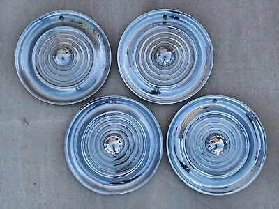 Original 1956 Oldsmobile 15  Hubcap Wheelcover Center Cap OEM Olds Set Of 4 • $149.95