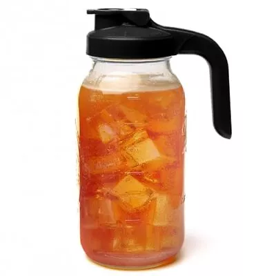 County Line Kitchen Glass Mason Jar Pitcher With Lid - Wide Mouth 2 Quart (6... • $38.55