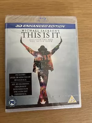 Michael Jackson’s This Is It 3D Enhanced Blu Ray New & Sealed • £9.99