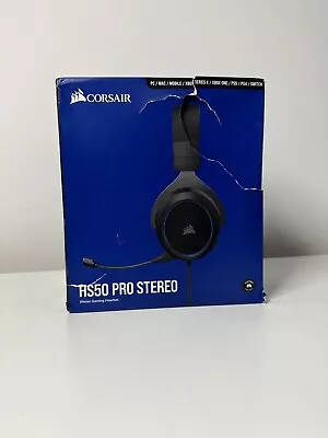 Corsair HS50 Pro Stereo Wired Gaming Headset- Black & Blue • £54