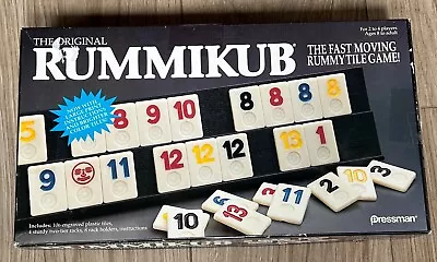 Vintage 1990 Rummikub Black Plastic Trays Legs And Direction Booklet- You Pick • $2