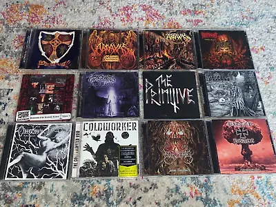 Lot Of 12 DEATH METAL CDs  Abraxas Blood Coven Coldworker Abominant Crionics • $39.99