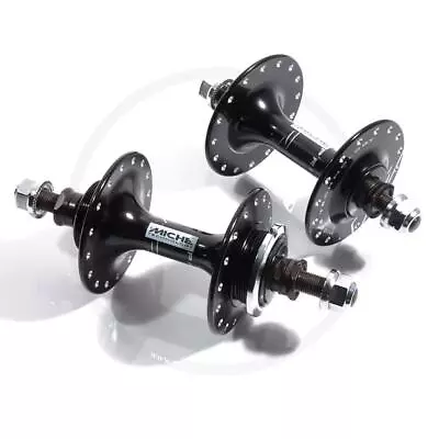 Miche Primato Pista/Strada High Flange Hub Set (fixed/free) | Black | 32 Hole • $144.90