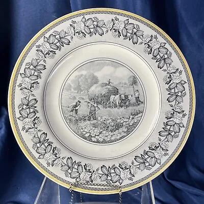 Villeroy & Boch  Dinner Plate Audun Ferme 1748 Yellow Grey Vintage • $42