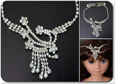 £12.82 • Buy Tikka Indian Diadem Tiara Bollywood Double Side Comb Chain Wedding Bride