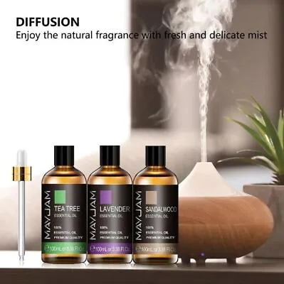 100ml Essential Oils For Humidifier Aromatic Diffuser Lavender Eucalyptus Rose • $59.84