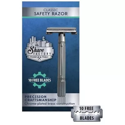 Double Edge Shaving Safety Razor With Free Blades • $19.99