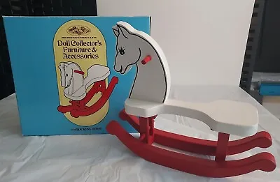 Heritage Mint Limited Doll Collectors Furniture Rocking Horse In Box 1990 D-78 • $15