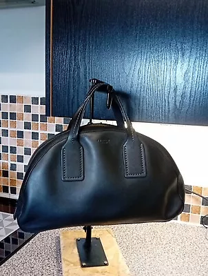 Radley London Large Leather Bowling Bag Handbag Black Excellent Condition • £26