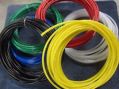 Pneumatic  Polyethylene Tubing 6 Colors 1/8 5/32 1/4 5/16  8mm Dia 10 Feet New • $3.50