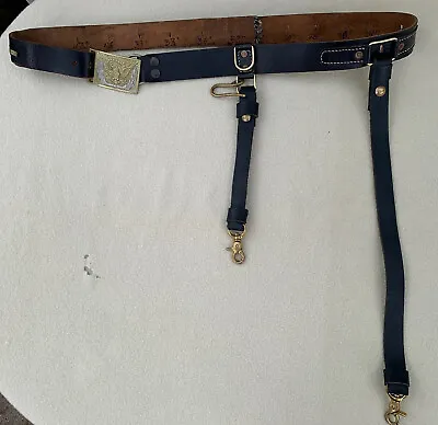 Civil War Saber Or Sword Belt Hardee Eagle Buckle Swivel Snaps 40  L • $185