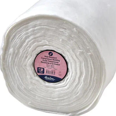 £4.15 • Buy Hemline Wadding Heat Resistant Compressed Sew In 90cm White