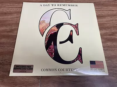 A Day To Remember - Common Courtesy Vinyl LP 2014 ADTR 011 New Sealed Cream Gray • $134.99