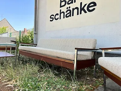 TRUE VINTAGE Daybed Sofa Bed Bauhaus Couch Sofa Teak Denmark 60s Mid Century • £1580.73