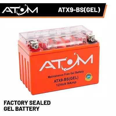 YTX9-BS Atom Gel Motorcycle Battery For Lexmoto LXR 125 18- • £31.99