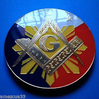 Freemason Masonic Auto Emblem Decal  Size 3 Inches Masonry Lodge Mason  • $13.99