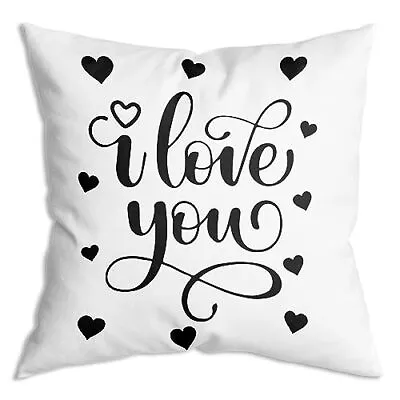 I Love You Valentine's Day Birthday Gifts For Girlfriend Soft Throw Pillow Ca... • $18.49