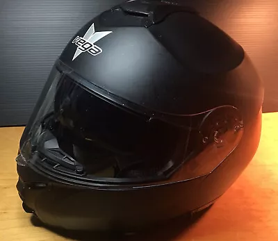 Vega VR1 Helmet XXL Black Modular Flip Up Inner Sunshield DOT • $49.99