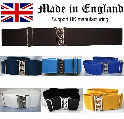 £18.89 • Buy Nurses Belt Elastic UK MADE Quality Black White Navy Hospital Blue Royal Yellow