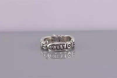 Sterling Silver Solid Carved Totem Mayan Aztec Band Ring Mex 925 Sz: 7 • $37.50