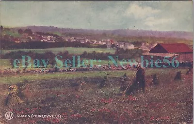 Hurleyville NY - BIRDSEYE VIEW OF LUZON - Postcard O&W Railroad Series • $10
