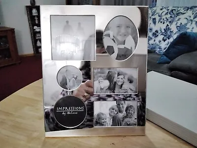 Impressions By Juliana  Silver Tone Metal Photo Frame 10  X 8 In Box. • £10