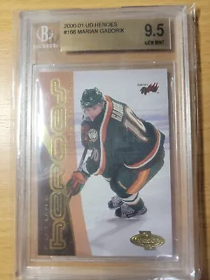 2000-01 UD Heroes #166 Marian Gaborik RC Rookie BGS 9.5 • $25