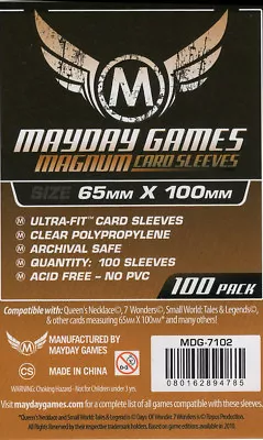 Mayday Clear Magnum Ultra-Fit Copper Sleeves (65mm X 100mm) (100) 7102 • £3.41