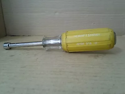 VTG. Craftsman 5/16  Nut Driver 42193 H Comfort Grip. Made In USA. VGC • $7