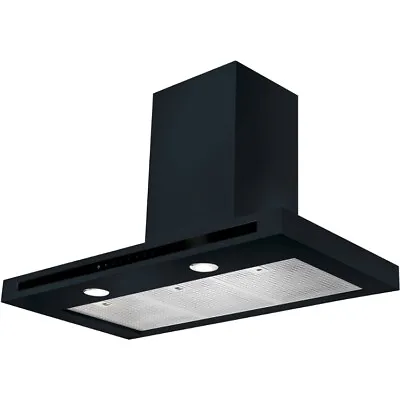 Rangemaster Hi Lite HLTHDS90BL Flat Black 90cm Chimney Cooker Hood • £619