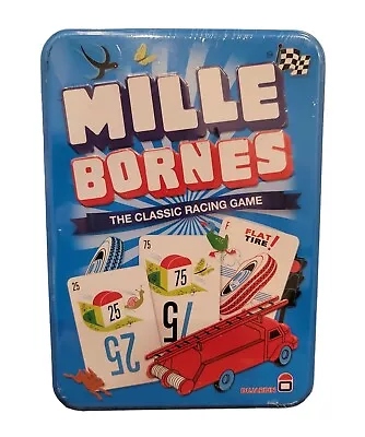 Sealed Mille Bornes Classic Racing Game Cards Dujardin 2-6 Players Metal Tin • $18.95