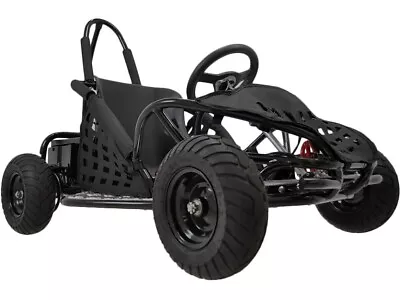 MotoTec 48v 1000w Ages 13+ Electric Kids Go Kart Black Off Road Adjustable Seat✅ • $1199