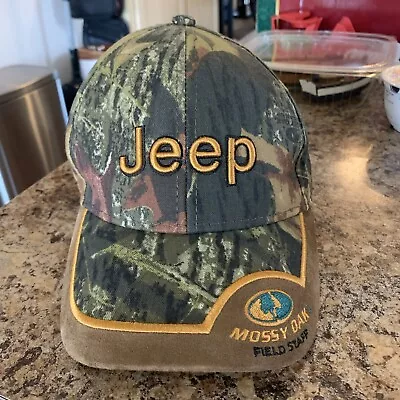 Mossy Oak Jeep Wrangler Automotive Logo Camo Baseball Hat • $15