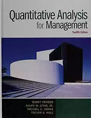 Quantitative Analysis For - Hardcover By Render Barry Stair - Acceptable • $13.84