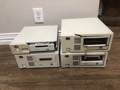 $699.99 • Buy VTG Lot Of 4 IBM External SCSI Data Tape Drives 3532 7206 7208 8mm 4mm W/ Cable