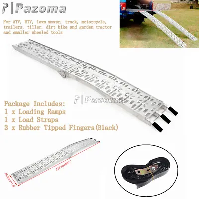 1Pc Aluminum Loading Ramps For ATV UTV Lawn Mower Truck Motorcycle Trailers • $314.99