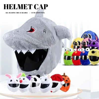 Motorcycle Helmet Cover - Cartoon Plush Helmets Hat With Crazy Large Flexible • $34.89