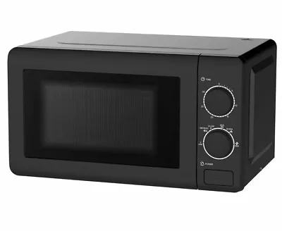 DAEWOO 700W Solo Manual Control Countertop Microwave Oven 20L Black • £69.23