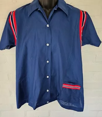 VTG DEAD STOCK NWOT Hilton Bowling Shirt Mens Size 40 (MED) USA MADE MINT • $64.95