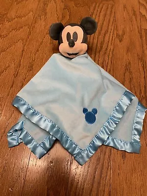 Mickey Mouse Lovey Security Blanket Blankey Blue Boy Disney Baby • $7.69