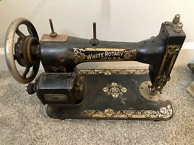 Antique White Rotary U.S.A. Sewing Machine FR 2290911 Sewing Machine • $50