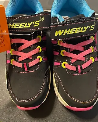 Wheely's Skate Pop-Out Wheeled Shoes Pink And Black Size 2.5  • £32.17