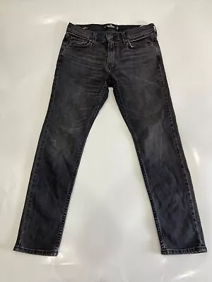 Men’s  Hollister  Epic Flex Skinny Black Jeans  Denim Size 32x30 • $19.96