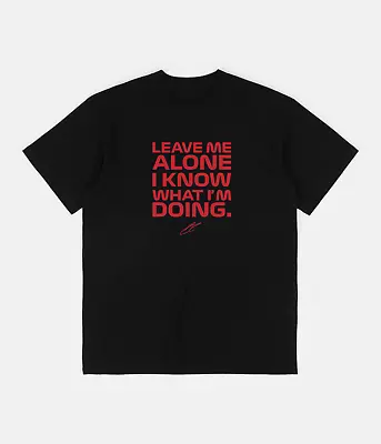 Kimi Raikkonen LEAVE ME ALONE Alfa Romeo Black Formula 1 T-Shirt *FREE DELIVERY • £13.99
