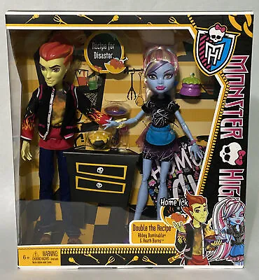 Monster High 2012 HOME ICK HEATH BURNS & ABBEY BOMINABLE Doll_X5227_NRFB • $170