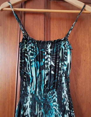 £4.99 • Buy Butterfly By Matthew Williamson Long Black & Green Dress Size 10