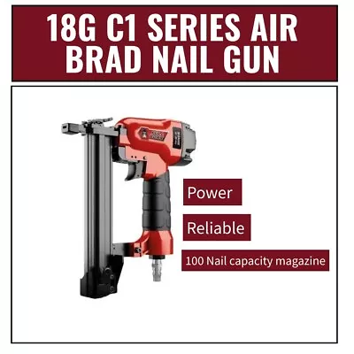 18G C1 Series Air Brad Nail Gun - W/ Adjustment Knob 100 Nail Capacity Magazine • $117.99