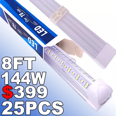 144w 8' Led Shop Lights Led Strip Lights 6500k Tube Light Led Hotel Lights 25pc • $399