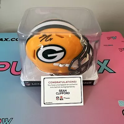 Sean Clifford Signed Mini Speed Helmet Fanatics Autograph Green Bay Packers Auto • $48.99