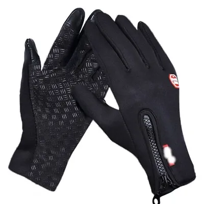 Winter Warm Windproof Waterproof Fleece Lined Thermal Touch Screen Gloves • £6.25